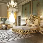 سرير ملكي كلاسيكي فاخر - تصميم ملكي - خشب متين - ضمان سنتين