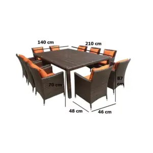 سفرة طعام خارجية مميزة مع كراسي 