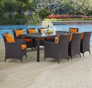 سفرة طعام خارجية مميزة مع كراسي 