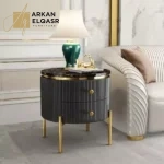 طاولة خدمة جانبية دائرية فاخرة