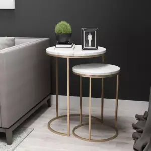 طاولة جانبية مزدوجة شيك