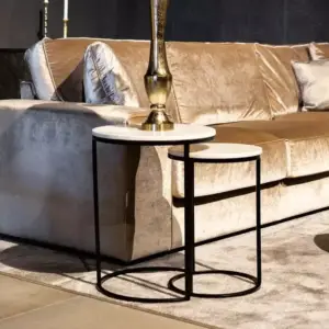 | طاولة جانبية مزدوجة شيك