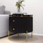 طاولة خدمة جانبية دائرية فاخرة