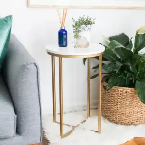 طاولة خدمة شيك من الاستيل و الرخام