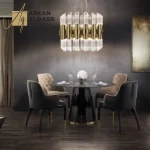طاولة طعام مودرن بتصميم دائري ملكي فاخر