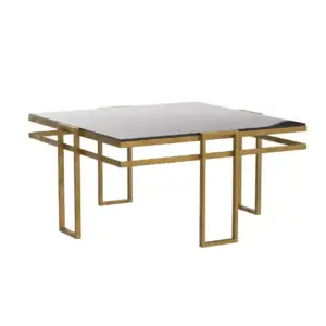 طاولة قهوة رئيسية من الاستيل المذهب