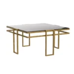 طاولة قهوة رئيسية من الاستيل المذهب