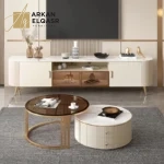 طقم طاولات تلفزيون و قهوة فخمة وانيقة