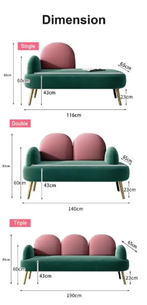 طقم كنب مودرن بتصميم سحابي مميز