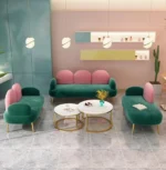 طقم كنب مودرن بتصميم سحابي مميز