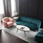 طقم جلوس فخم من كنب ثنائي و كرسي