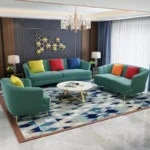 طقم كنب جلوس فاخر بتصميم بسيط وراقي