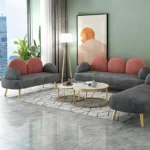 طقم كنب مودرن بتصميم سحابي مميز