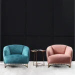 طقم جلوس فخم من كنب ثنائي و كرسي