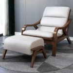 كرسي استرخاء مع مسند للقدم بتصميم ايطالى