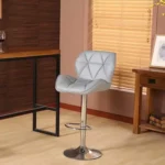 كرسي بار مميز من الفولاذ و الجلد الفاخر