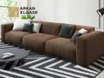 كنب مودرن بتصميم عصري ومقاعد مريحة للمعيشة
