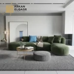 كنبة زاوية أنيقة و مميزة بتصميم مودرن