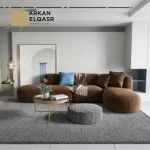 كنبة زاوية أنيقة و مميزة بتصميم مودرن