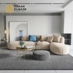 كنبة زاوية أنيقة و مميزة بتصميم مودرن