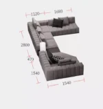 ⁦كنبة زاوية بمزايا متعددة⁩ - الصورة ⁦5⁩