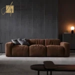 كنبة مودرن بتصميم حديث مريح مع بوف