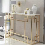 كونسول مودرن من الاستيل المذهب