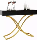 كونسول ايطالى شيك من الاستيل المذهب