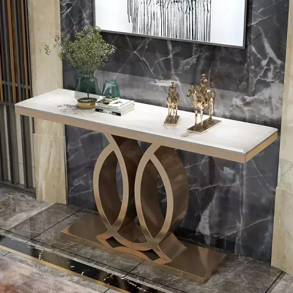 طاولة كونسول رخامية بتصميم حديث