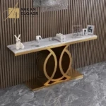 طاولة كونسول رخامية بتصميم حديث