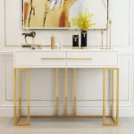 كونسول شيك من الاستيل المذهب