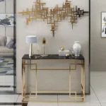 كونسول مودرن من الاستيل المذهب