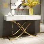 كونسول ايطالى شيك من الاستيل المذهب