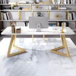 مكتب بتصميم رخامى مع كرسي شيك