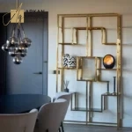 وحدة التخزين الستيل المذهبة الفخمة