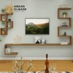 أرفف بتصميم هندسي جذاب