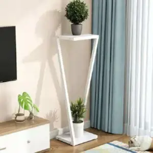 ارفف زهور من الخشب بتصميم مميز
