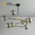 اضاءة نجفة مودرن مع ستة لمبات