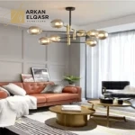 اضاءة نجفة مودرن مع ستة لمبات