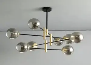 اضاءة نجفة مودرن مع ستة لمبات
