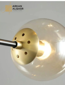 اضاءة نجفة مودرن مع ستة لمبات
