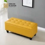 مقعد بوف مع خزانة بتصميم عصري