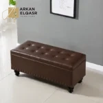 مقعد بوف مع خزانة بتصميم عصري