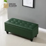 مقعد بوف مع خزانة بتصميم عصري