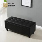 مقعد بوف مع خزانة بتصميم عصري