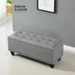 مقعد بوف مع خزانة بتصميم عصري
