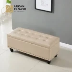 مقعد بوف مع خزانة بتصميم عصري