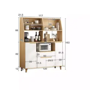 بوفيه خشبي بتصميم مميز
