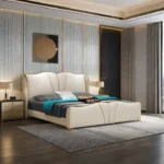 ⁦سرير مزدوج بتصميم فخم وشيك⁩ - الصورة ⁦2⁩