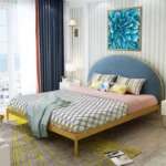 سرير بتصميم انيق بعده مقاسات